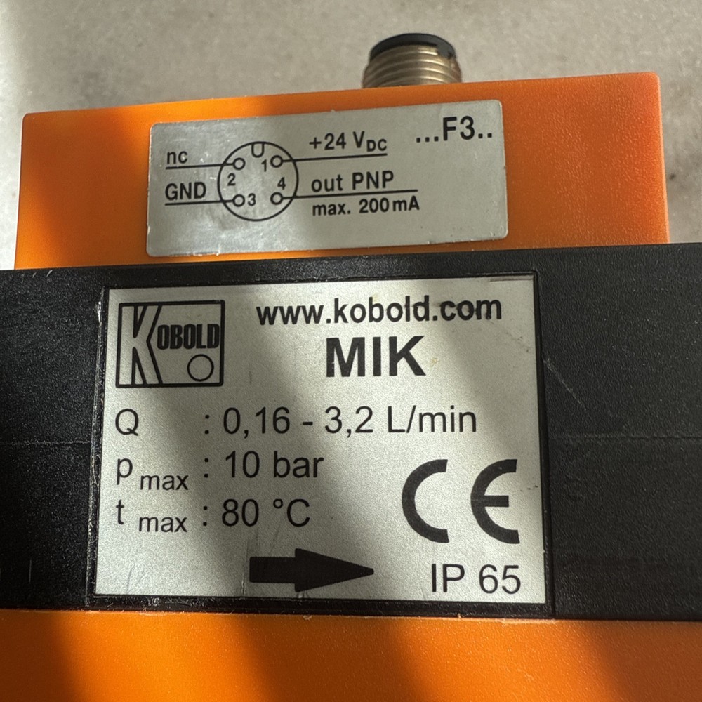 Kobold MIK Flow Sensor MIK-5NA15AF300 untested