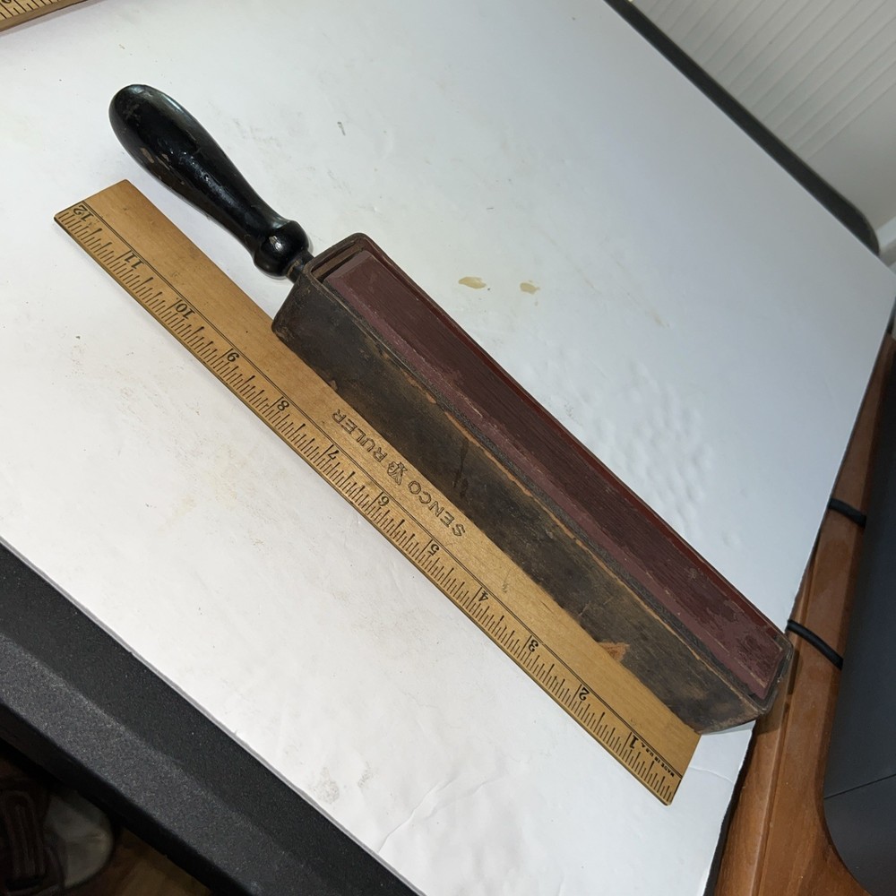 Vintage Straight razor SHARPENING Paddle Strop