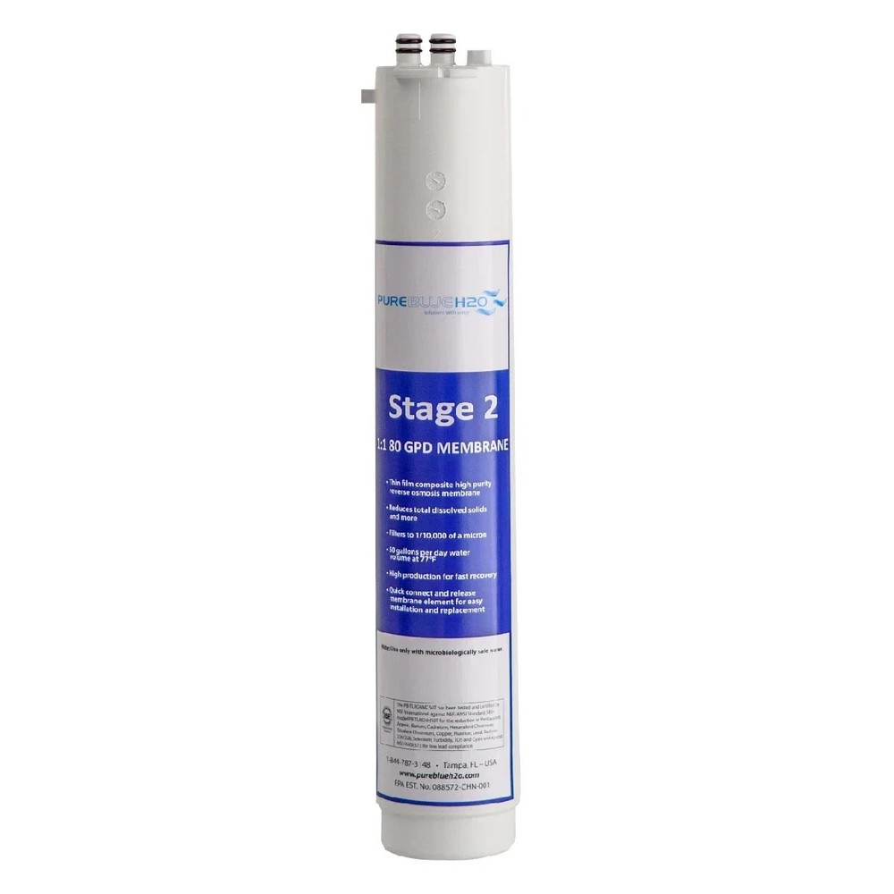 Pure Blue High Efficiency Membrane for 1:1 Reverse Osmosis Water Filter System