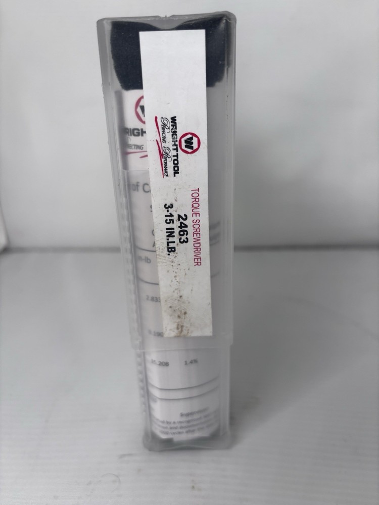 Wright Tool 2463 Micro Adjustable Torque Screwdriver Precision Torque Driver Usa
