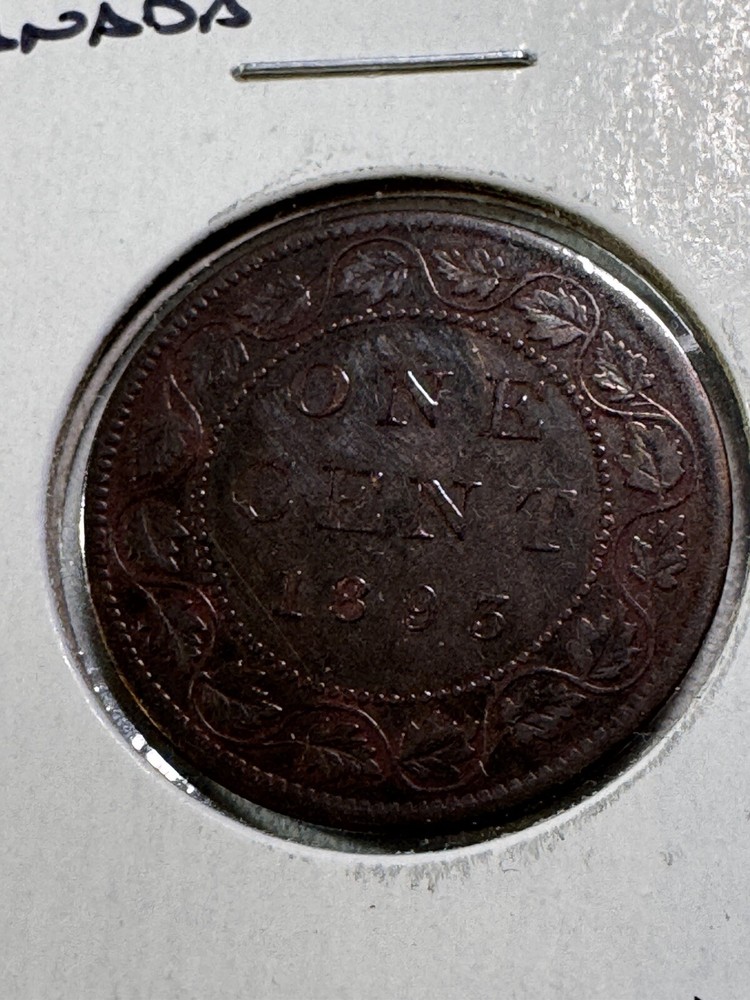 1893 Canada Large Cent Bronze Coin