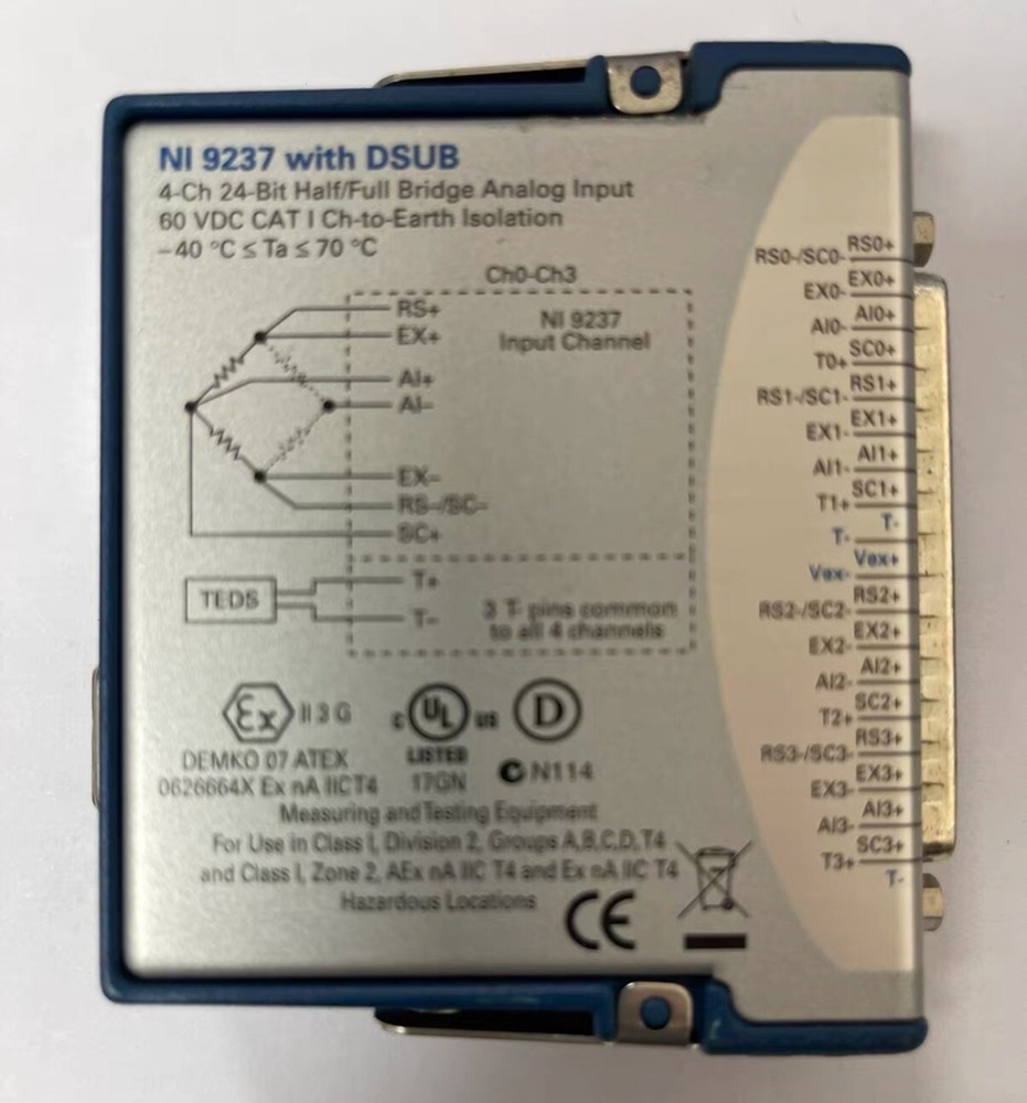 National Instruments, NI-9237 D-SUB C Series Strain/Bridge Input Module