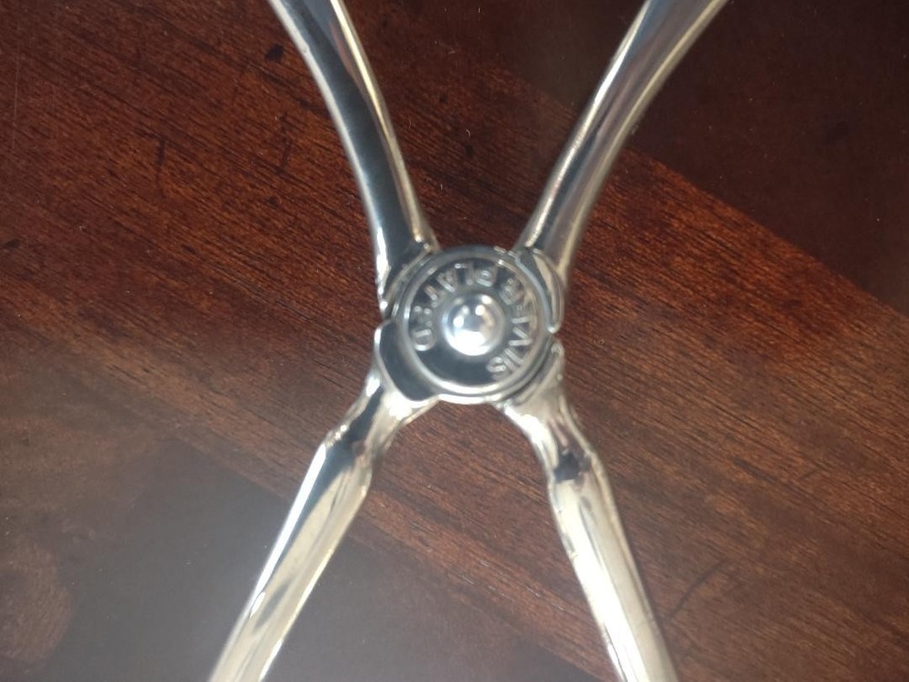 Silver Plated Tong Server 10 1/2"