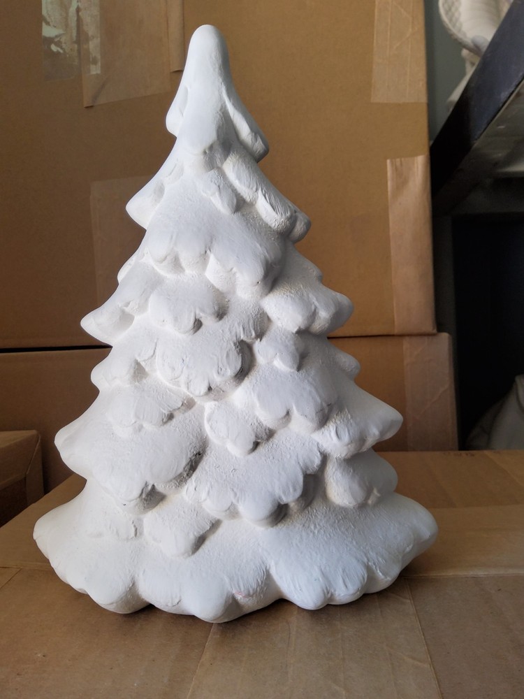 Ceramic Bisque (2) Xmas Trees To Paint