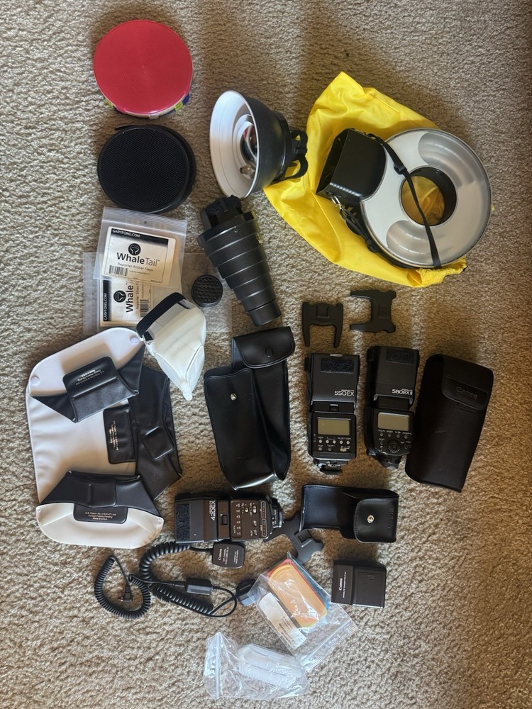 3 Canon Flashes, Wireless Sync And Many Light Modifiers