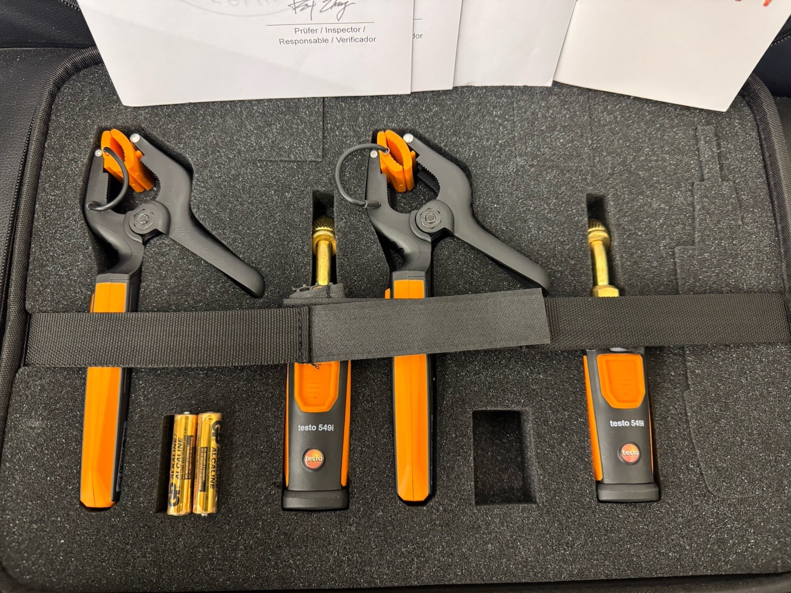 TESTO SMART PROBE KIT WIRELESS BLUETOOTH HVAC TEST KIT 549i AND 115i SET W/ CASE