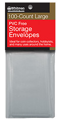 Whitman PVC Free Storage Envelopes - Large