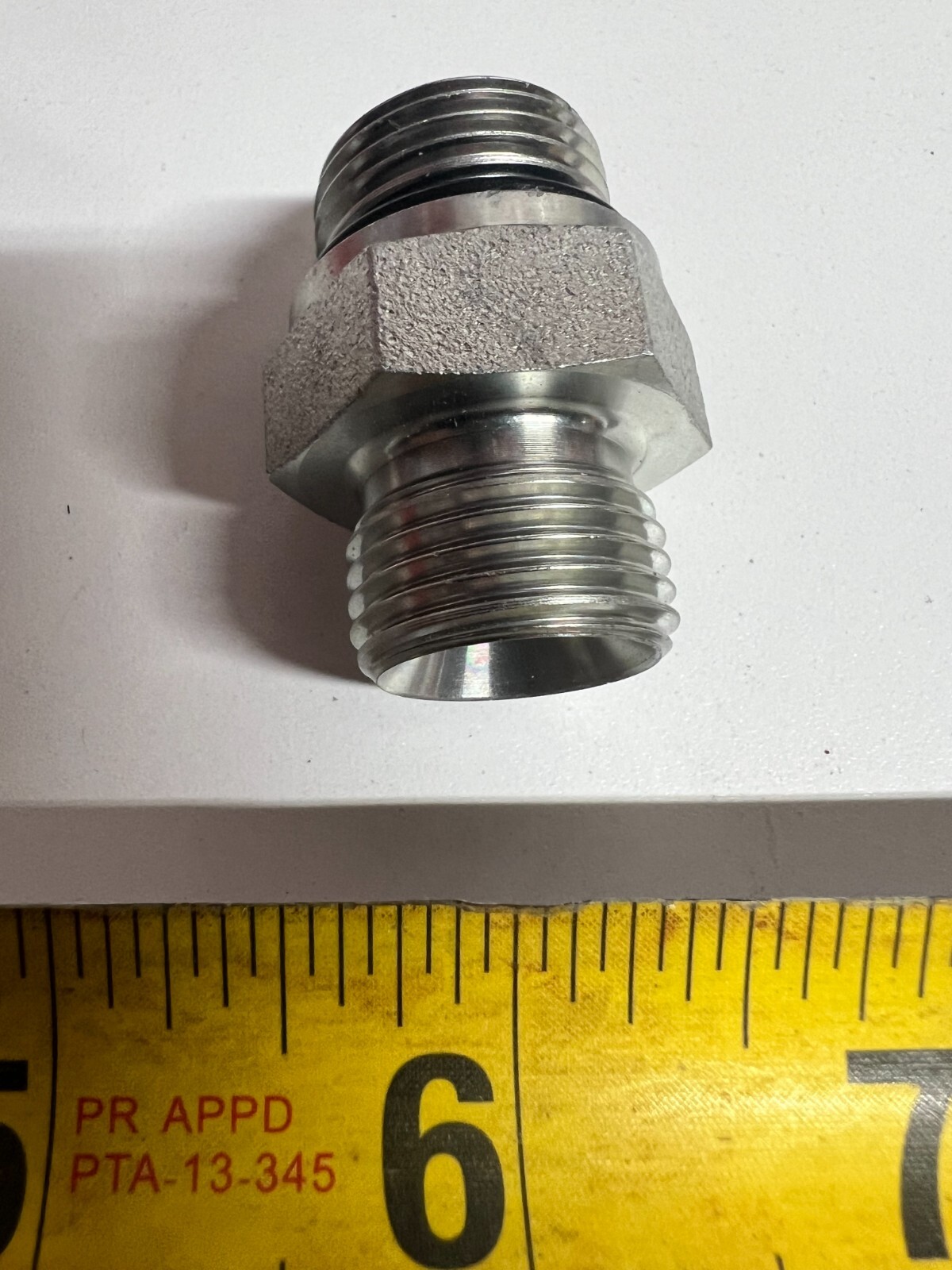 7062-10-8 Brennan Straight Metric Hydraulic Adapter 5/8" MORB x 1/2" Male BSPP