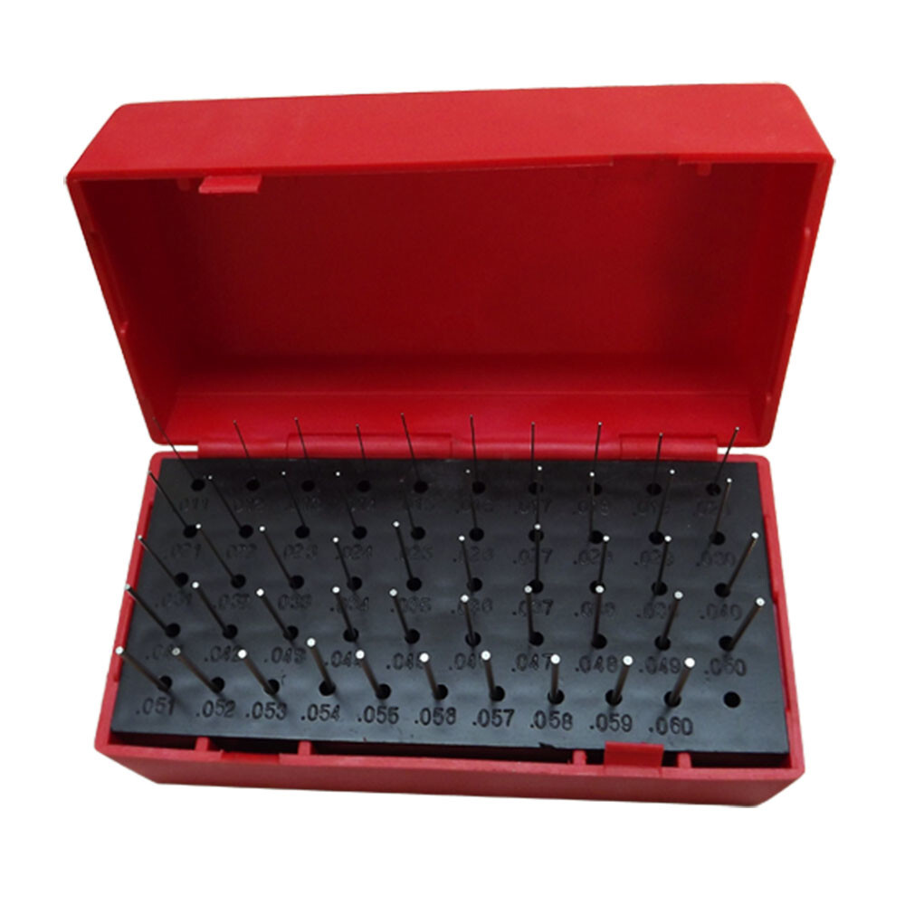 50 Pc M0011-.060'' Steel Plug Pin Gage Set PLUS Pin Gauges Metalworking