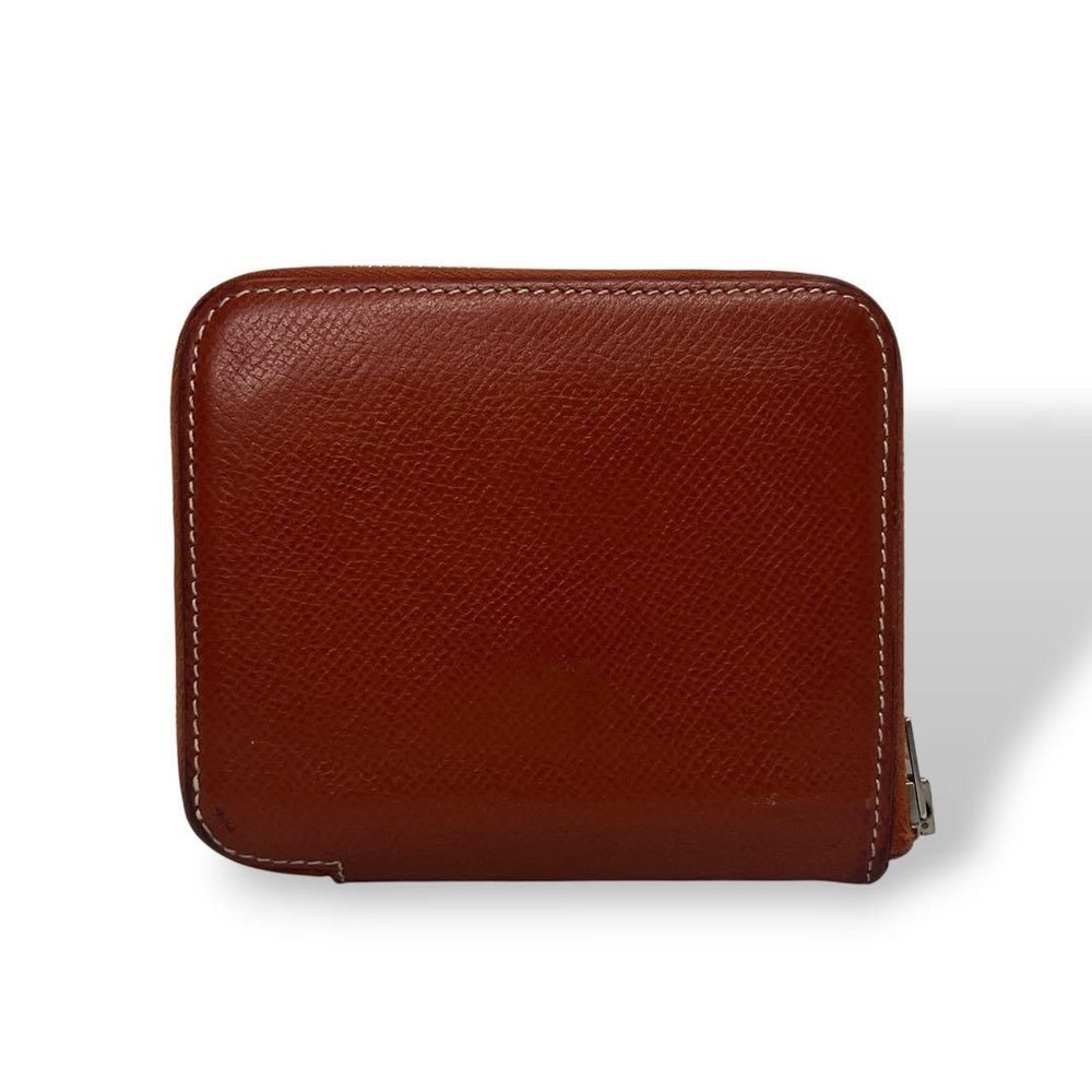 Azap Coin Case Silk In Compact Round Zip Leather