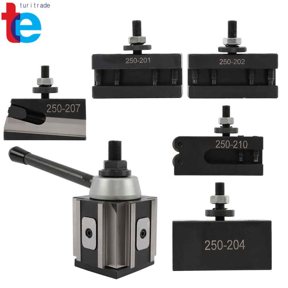 6 Pack BXA 250-200 Quick Change Tool Post Set Model for Metalworking