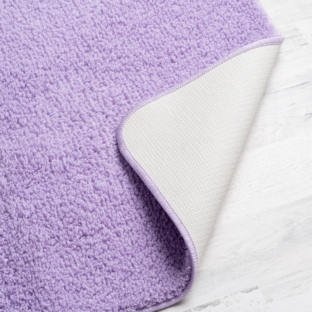 Mainstays Basic Polyester Large Bath Rug, Lavender, 24" X 40"