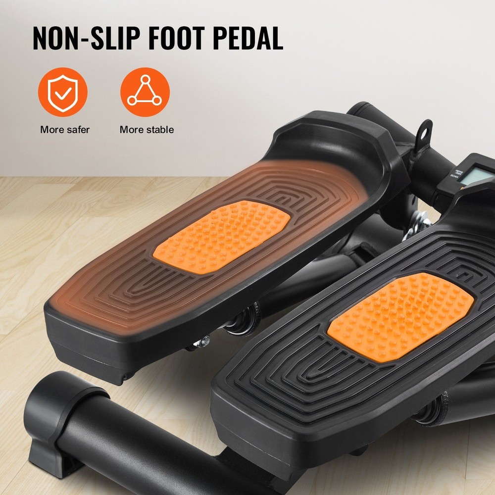 Sturdy Stepper for Leg & Arm Workout 330lb Limit Includes Resistance Kit