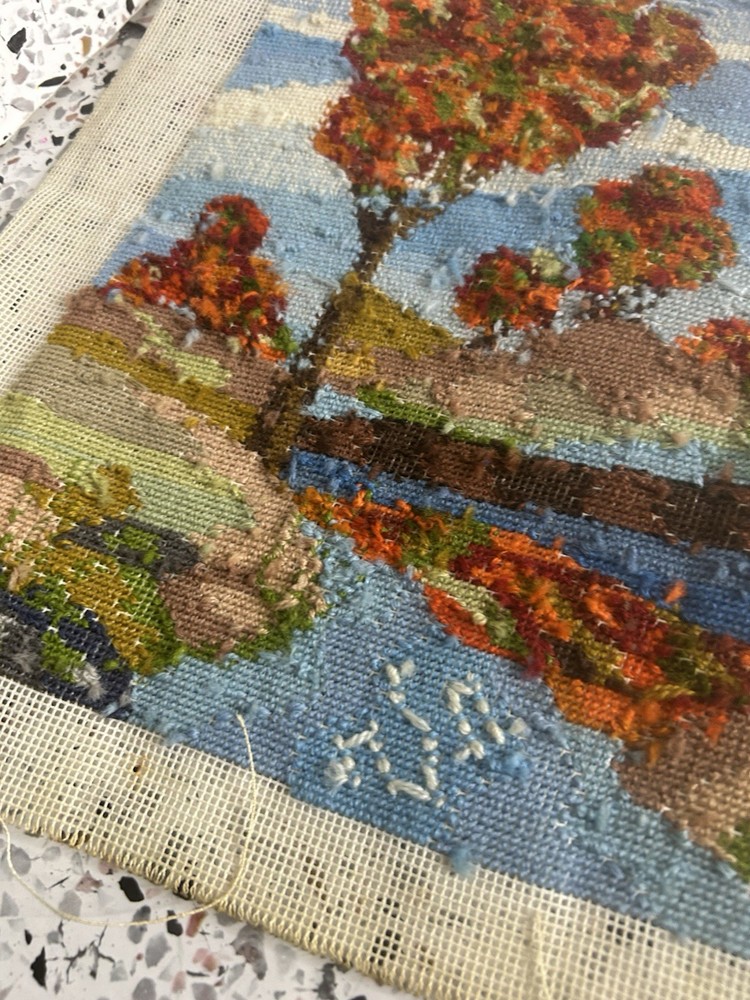 Vintage Creative Circle Needlepoint Canvas 1980
