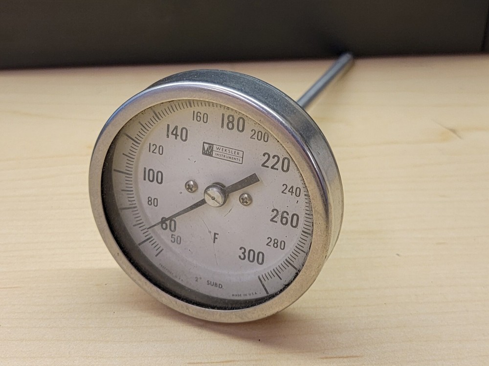 Weksler Instruments | Temperature Insertion Probe Gauge (50-300 Degree Setting)