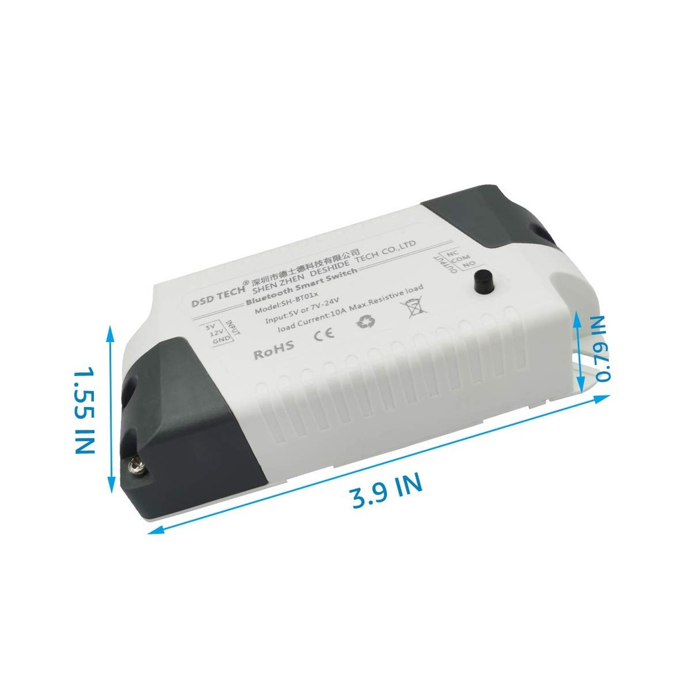 SHBT01C Bluetooth Relay V2 Timer Security Code iOS Android Support