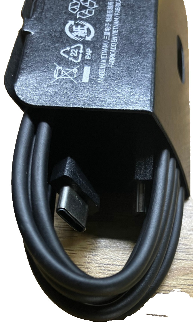 (Lot of 3 Sets) Samsung 45W Super Fast Charge AC Adapter + USB-C Cable - Black