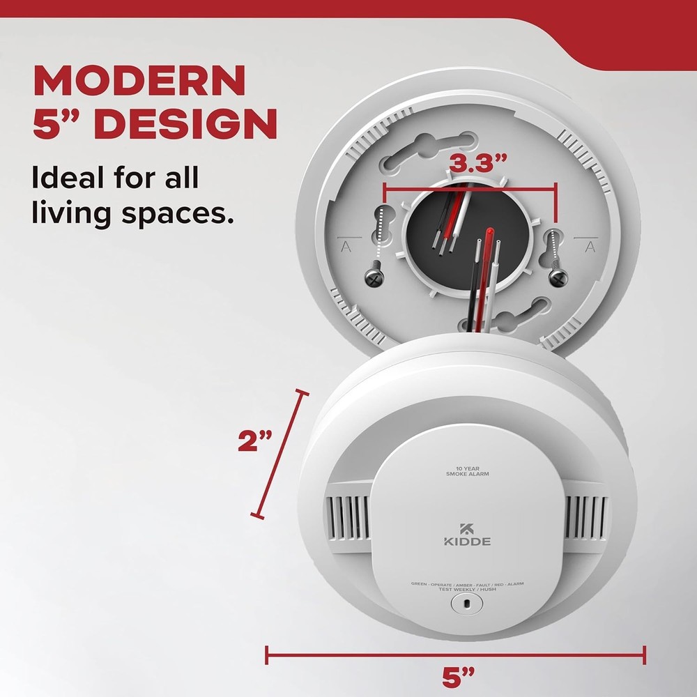 Kidde Hardwired Smoke Detector 20SA10 Battery Backup Interconnectable