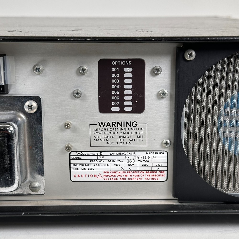 Wavetek 178 Programmable Waveform Synthesizer Option 001