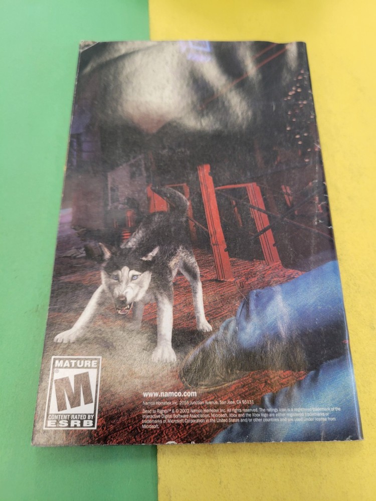 Xbox Manual "Dead to Rights"