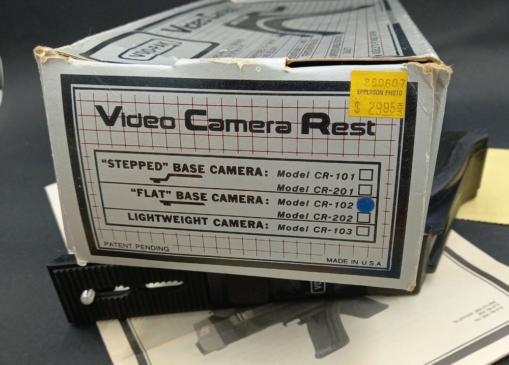 VDO-PAK VIDEO CAMERA REST CR-102 FLAT BASE CAMERA