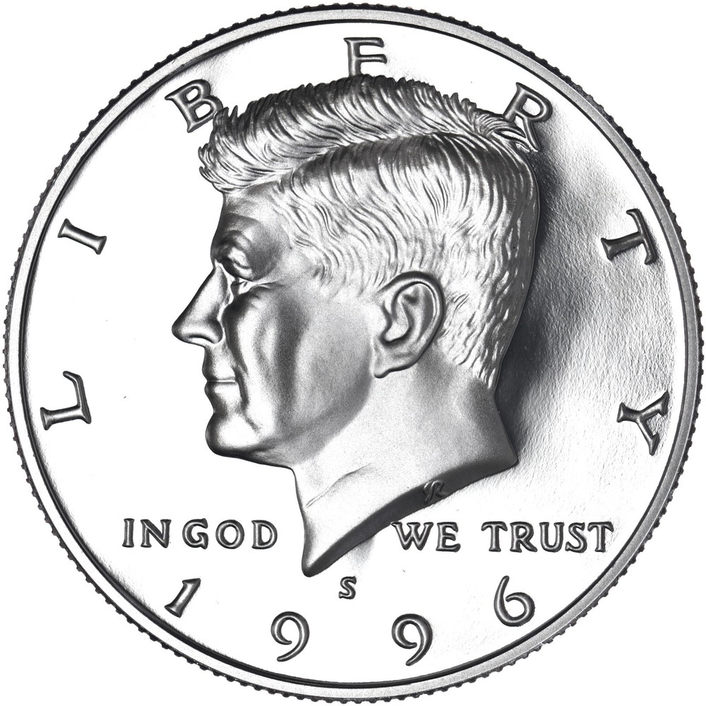 1996 S Kennedy Half Dollar Gem DCam Proof CN-Clad