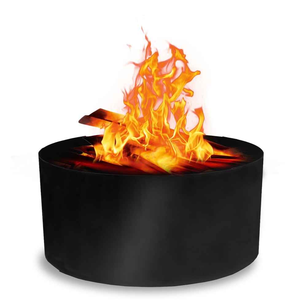Fire Ring - 36"Dia & 10"H- 2mm - Outside Fire Pit Insert - Round Fire Pit Liner