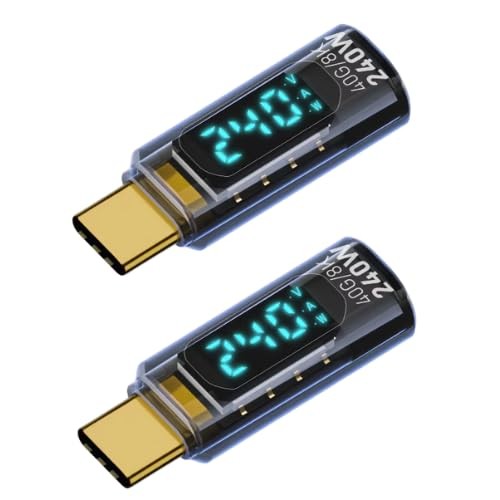 USB C 8K 40Gbps Mini Digital Meter USB 4.0 Type-C Extension Adapter Display