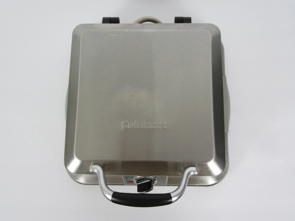 Cuisinart 4-Slice Square Belgian Waffle Maker WAF-4B Stainless Tested Working