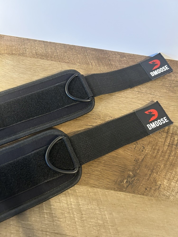 DMOOSE ANKLE STRAPS Cable Machines for Kickbacks, Glute Workouts PAIR Never Used