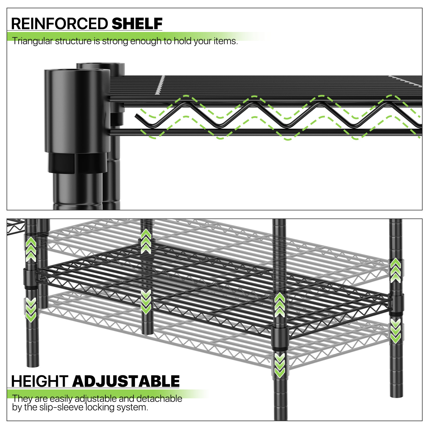 Adjustable Garment Rack Stand Metal Closet Organizer Stand Clothes Storage Shelf