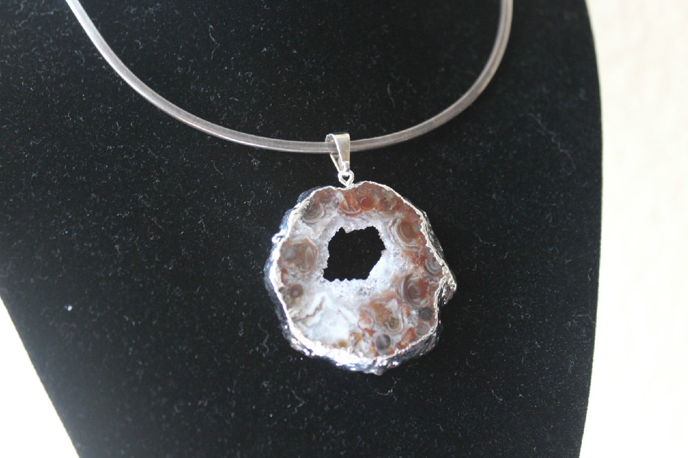 Geode Slab Pendant from Brazil R244