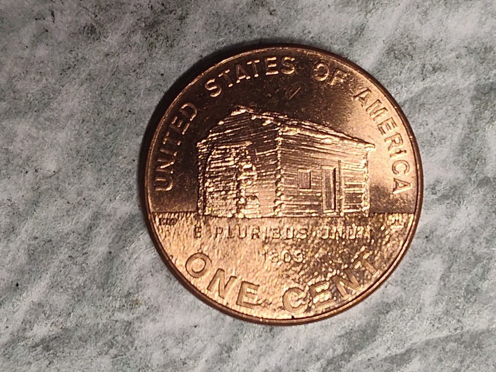2009 Lincoln Log Cabin Penny No Mint Mark Errors