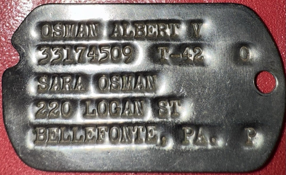 WW2 NOK Dog Tag 817th Engineer Aviation Battalion Served 3+ Years Overseas (7)