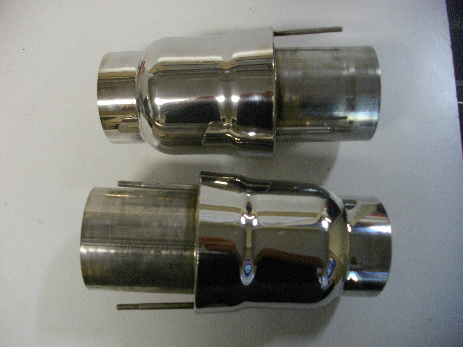 Boat Marine 4" Stainless Exhaust Tips with Mufflers Gibson Eddie Gaffrig