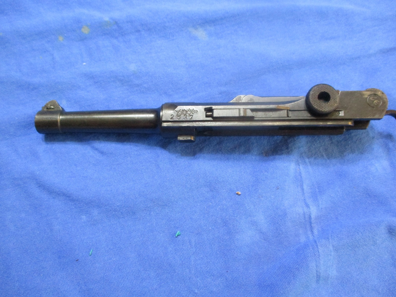 WW-1 1917 DWM P.08 Luger 9mm Slide, Toggle And Barrel Assembly non match Parts !