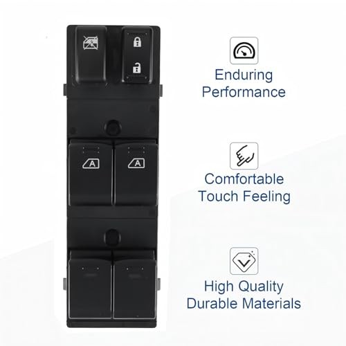 254011CA6A Driver Side Power Master Window Switch Compatible with 2009-2017