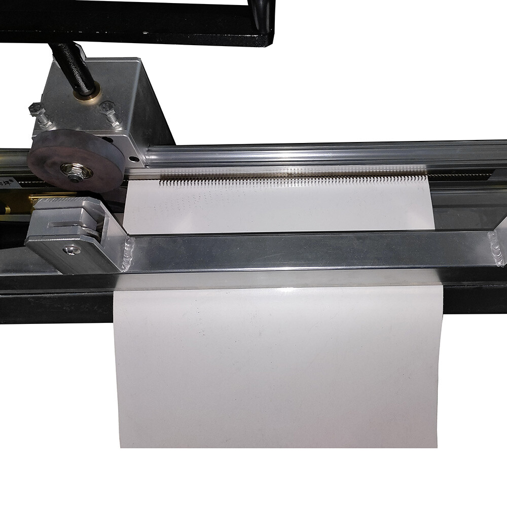 RL-14 Manual Roller Machine - 14" Belt Width - 2 Wire Hook Fastener Face Strip