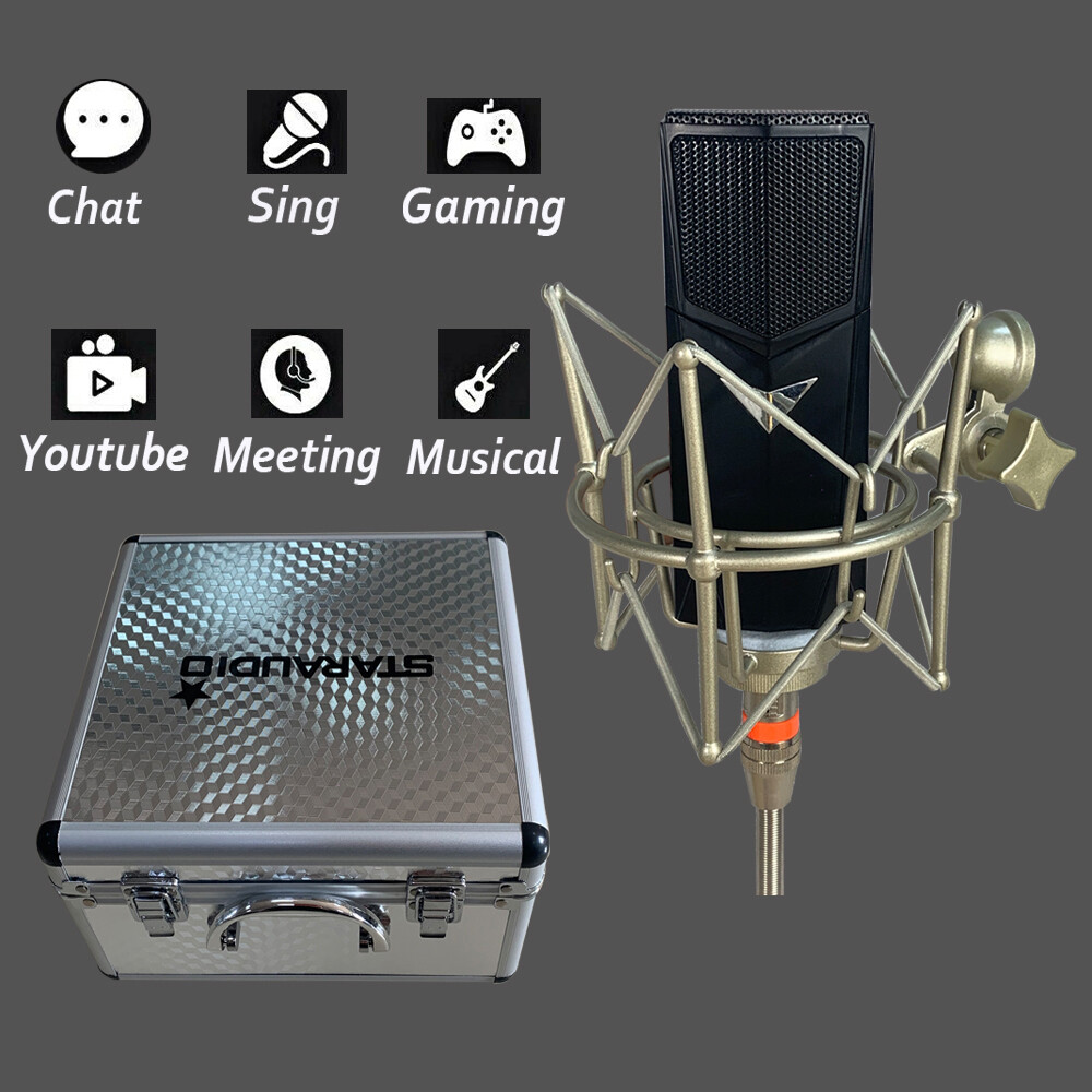 Suspension Live Microphone Kit Studio Live Stream Broadcast Recording Condenser
