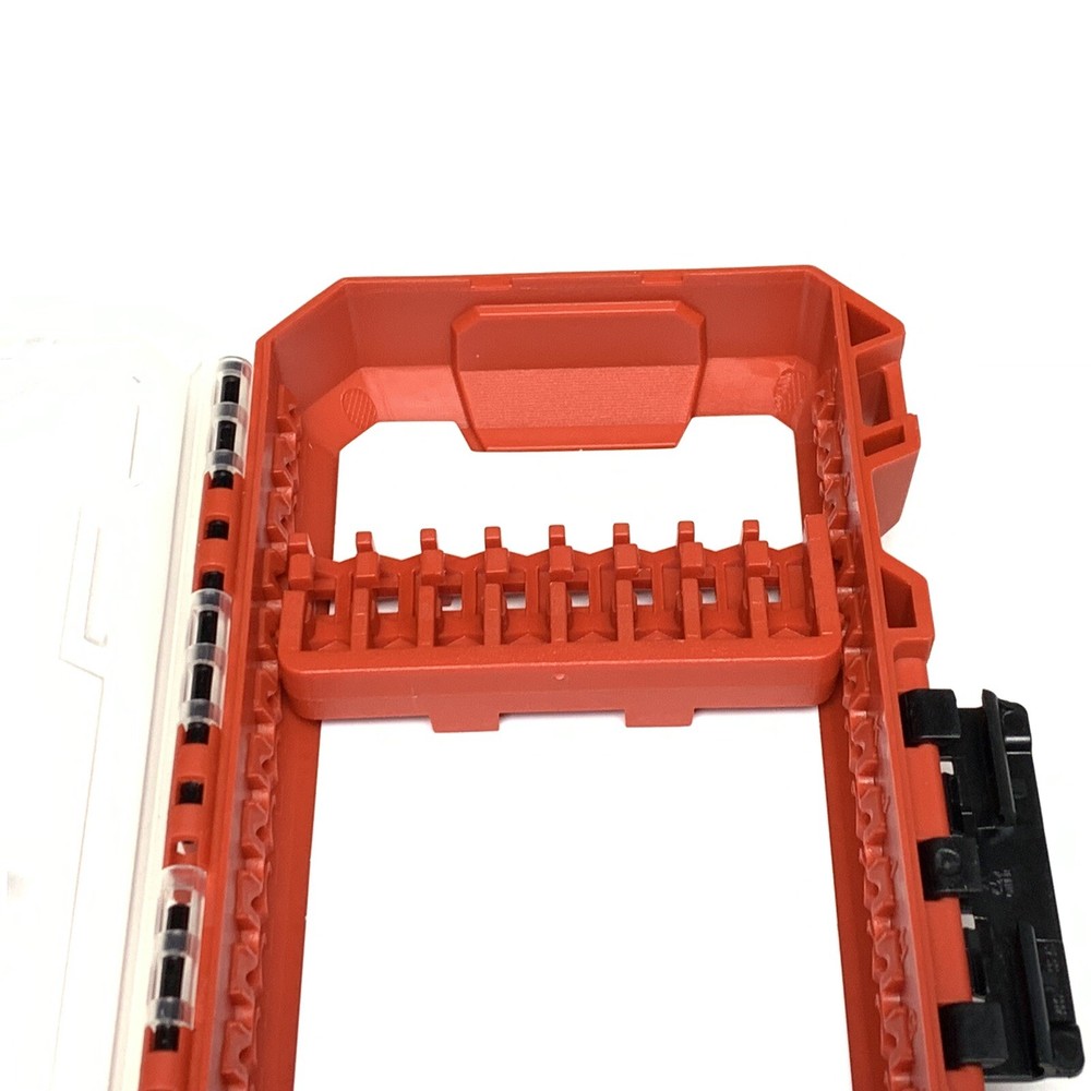 New Gen Milwaukee Bit Storage Case With 2 Bit Insert Holders Clear Top