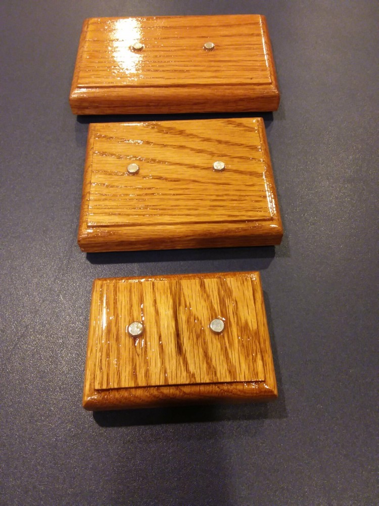 Knife Display Stand, red oak. (3-stands)