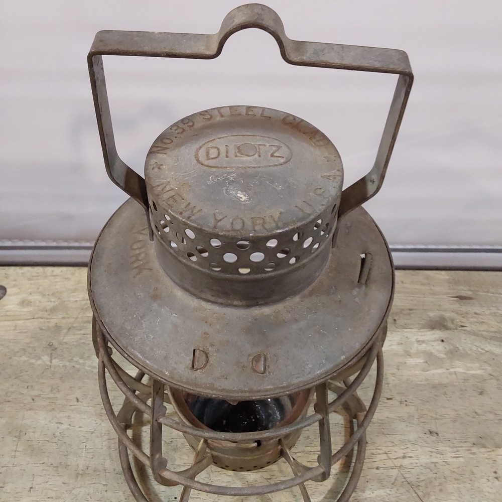 Dietz 39 Steel Clad Lantern - Frame and Ventilator - Surface Rust inside