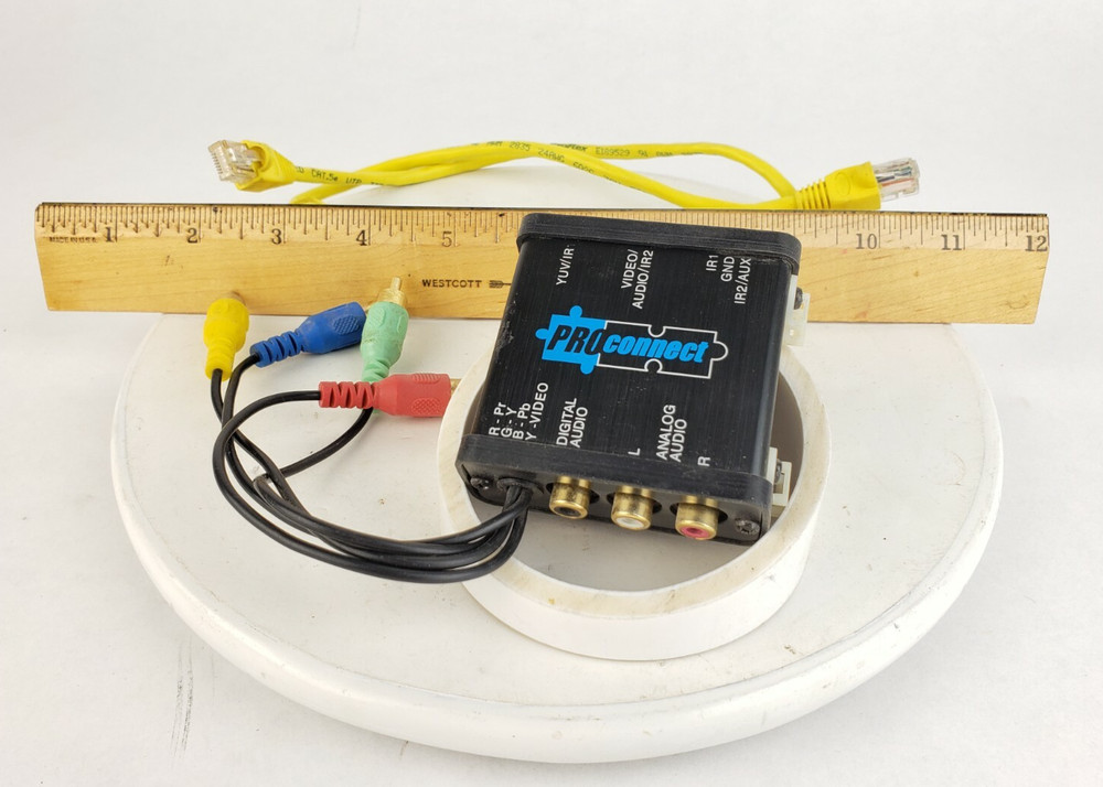 PROConnect Cat5 Composite Video Stereo Audio Security Camera Balun Component