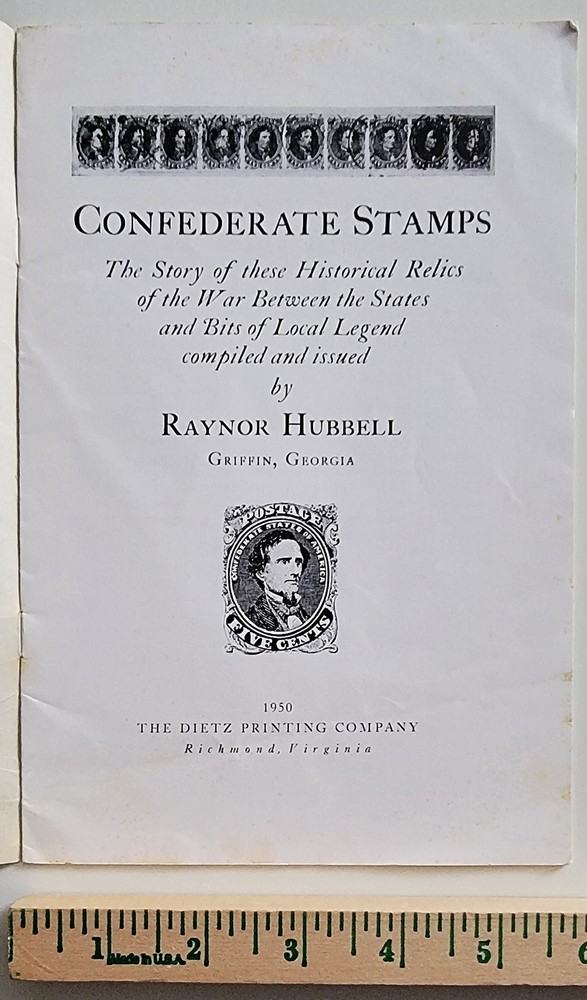 DELUXE 1950 Confederate Stamps Wanted Dietz Booklet by Raynor Hubbell