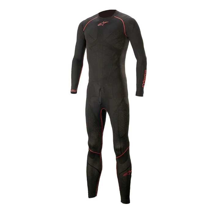 Alpinestars Ride Tech Lite 1Pc Undersuit Base Layer Race Leathers Black Red