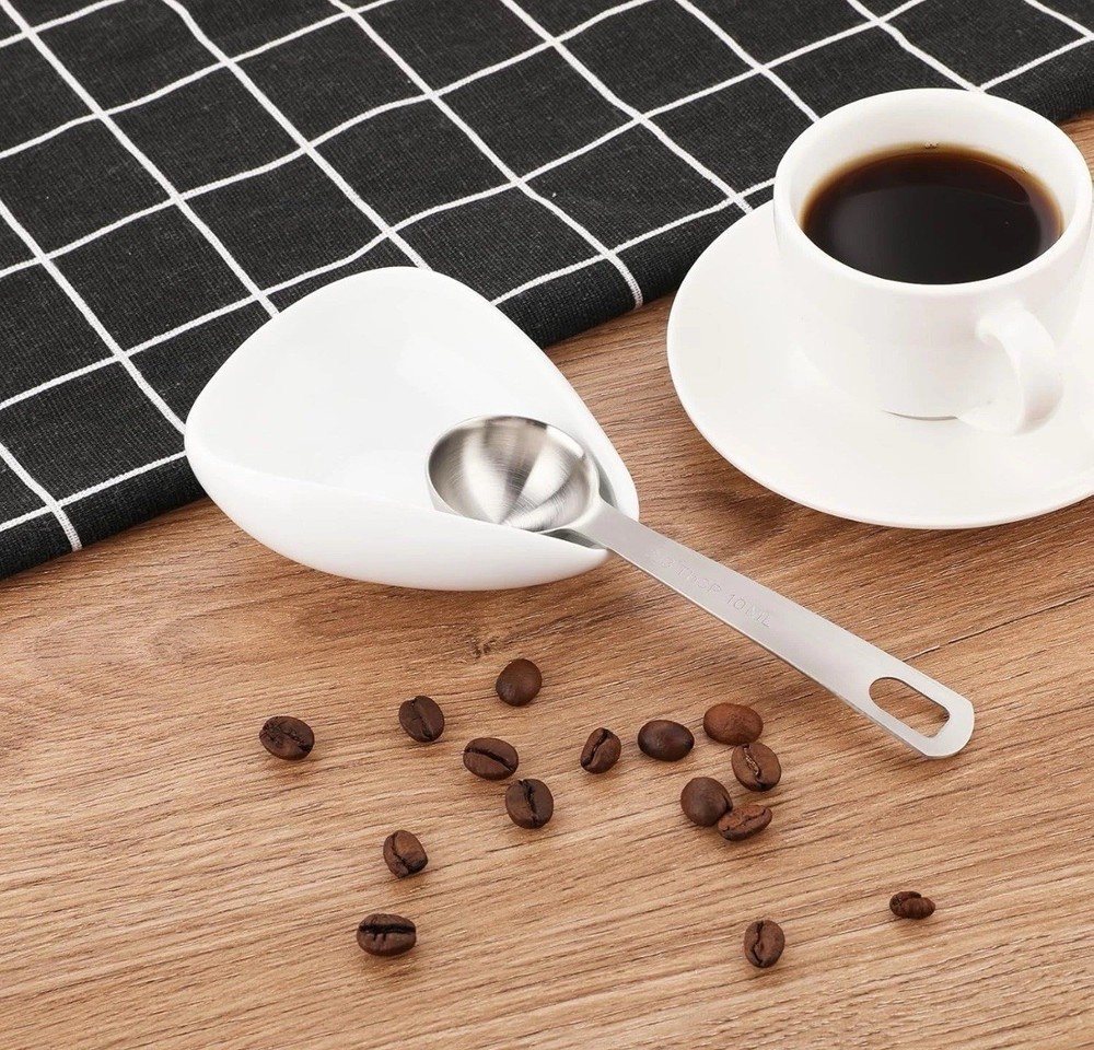 2pcs 2/3 Tablespoon 10 ML Stainless Silver Spoon