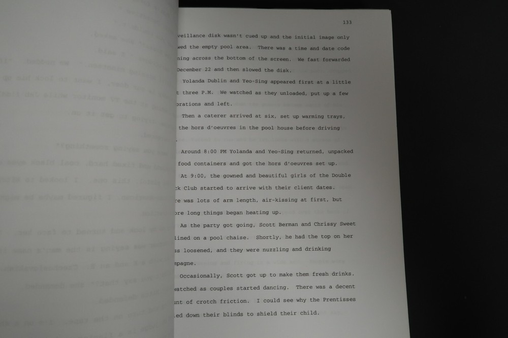 Stephen J. Cannell Original Book Script Studios Collection The Prostitutes' Ball