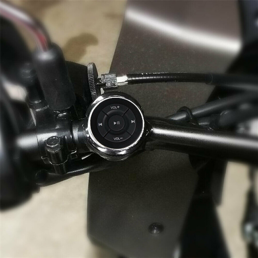 Car Steering Wheel Wireless BT Remote Control Button Music For Android IOS Phone