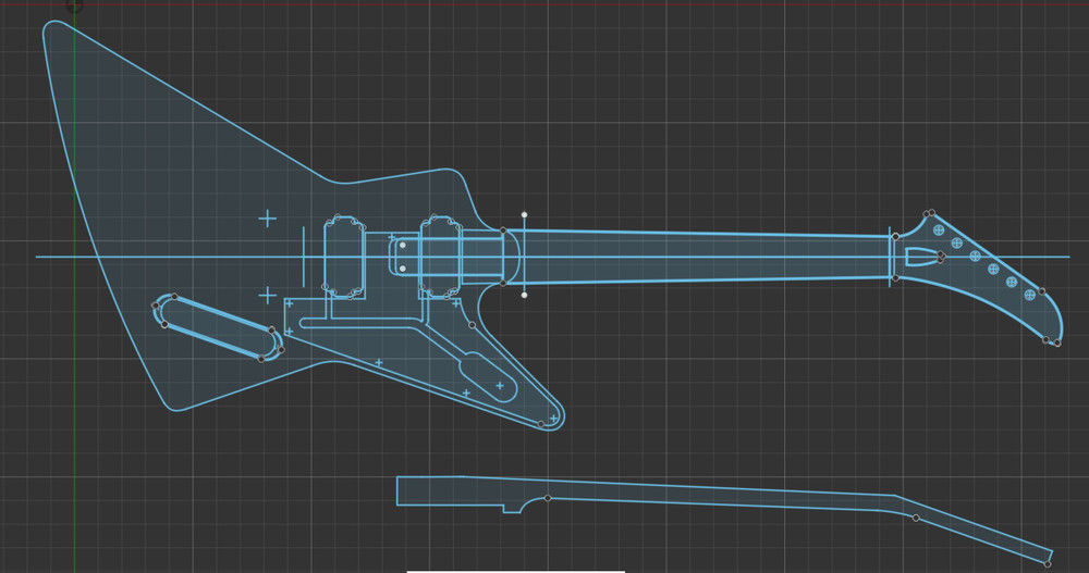 Explorer 24.75" Scale Full Template Set 0.50" MDF