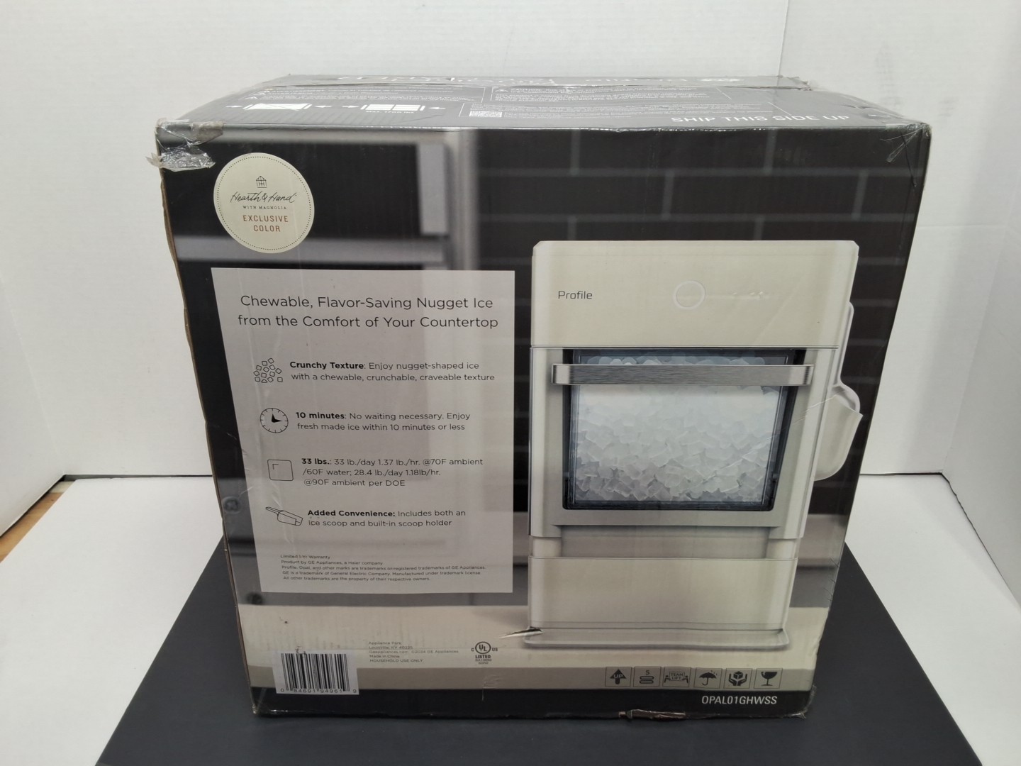 GE Profile Opal Nugget Ice Maker OPAL01GHWSS Stone Ivory